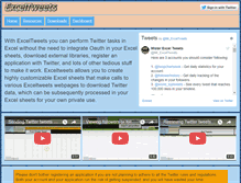 Tablet Screenshot of exceltweets.com